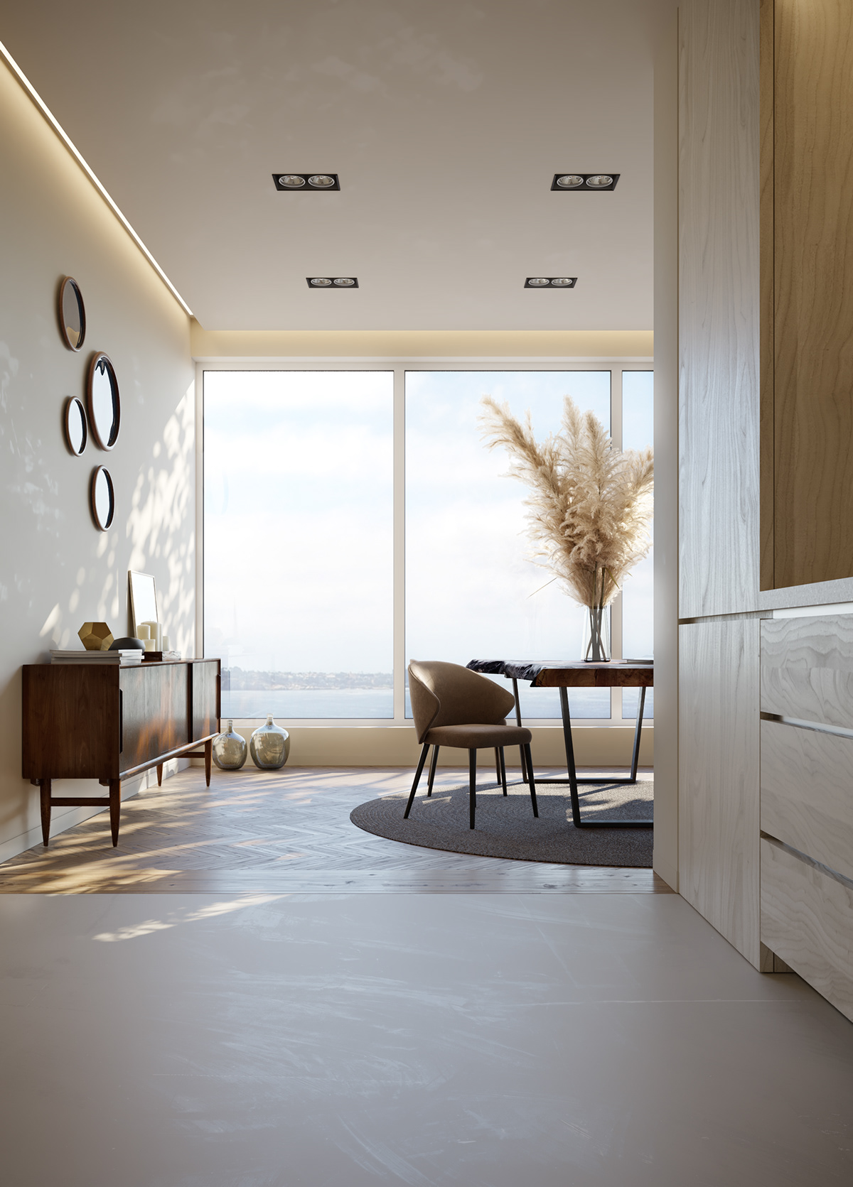 3dmax apartments CoronaRender  design Interior photoshop V-ray