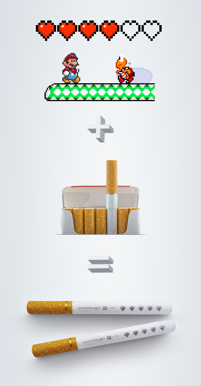 Smokers game social advertisement cigarette advertisement