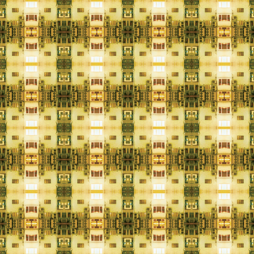 tartan pattern Urban buildings asia colour geometric print repeat