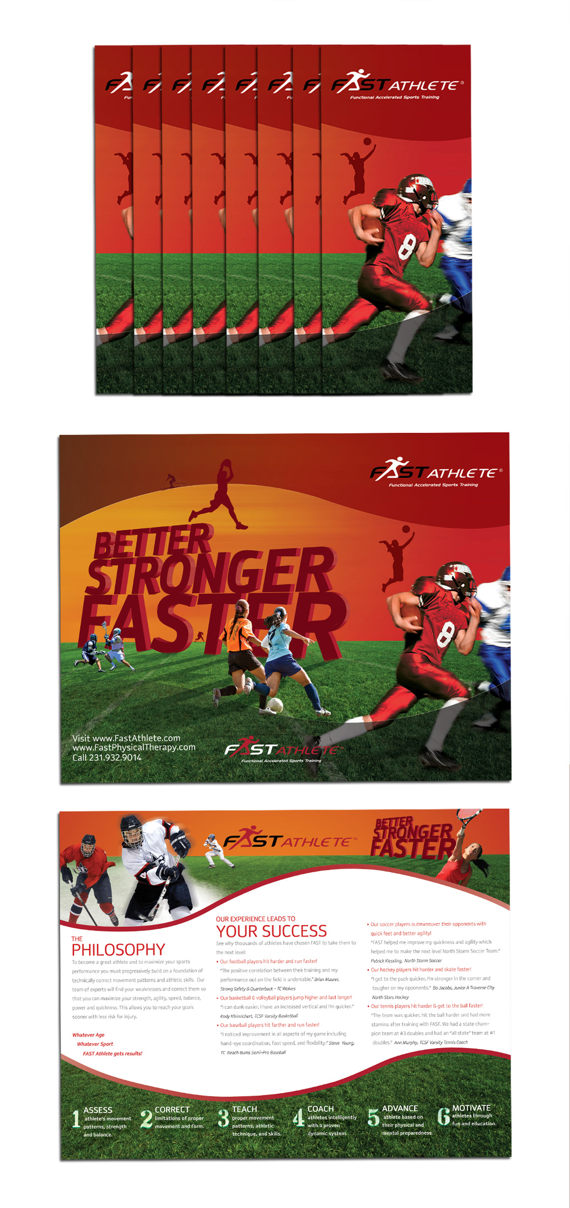 Fast Athlete Fast Physical Therapy Fast Fitness Ryan McCarthy Rogue Design newsletters brochures