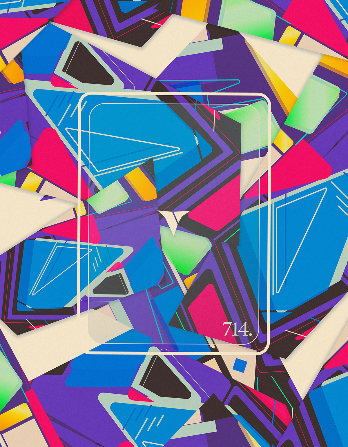 Digital Art  abstract aesthetic colors universe future minimalist geometric modern human