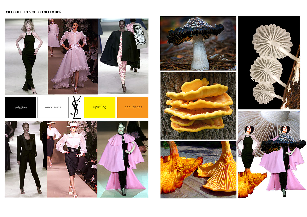 Adobe Portfolio fashion design Fashion Moodboard FASHION PROJECT fashion portfolio Process Book yves saint laurent ss15