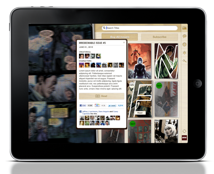 Graphic Novel graphicly visual design design public service interactive iPad reader