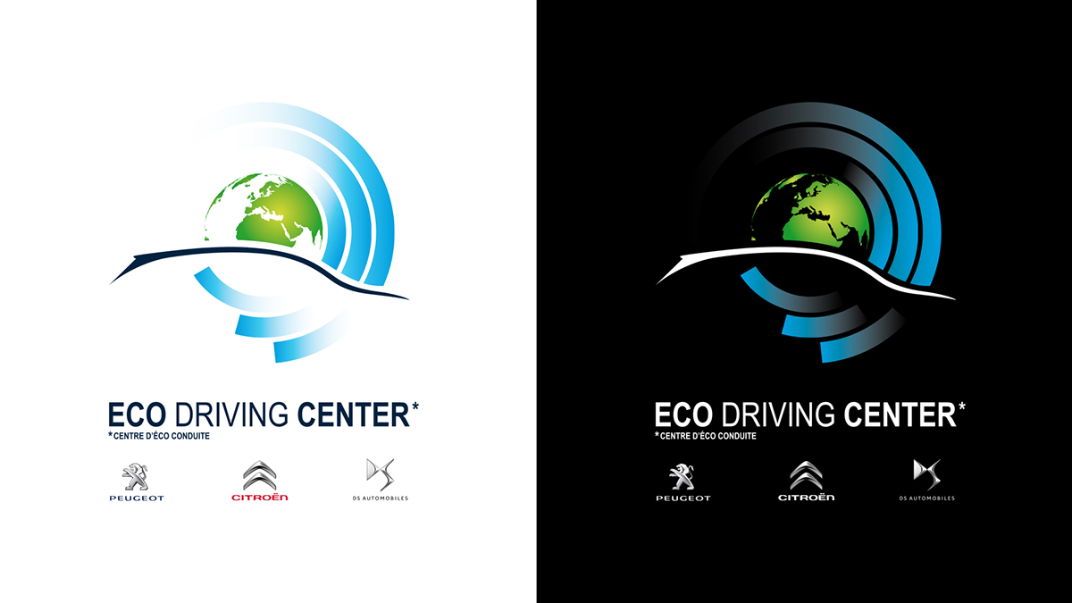 art direction  graphic design  Paris giant sticker cop21 Eco Driving Center branding 