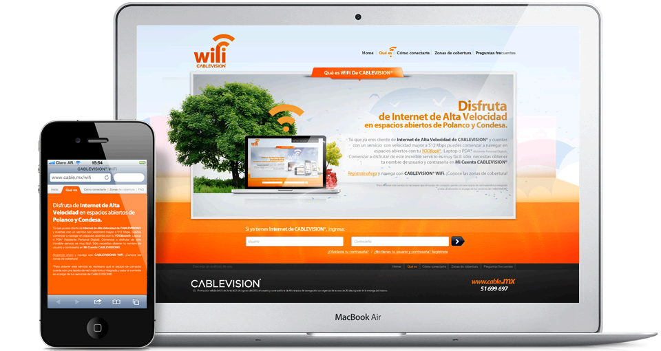 wifi MaDfizher Web design parallax