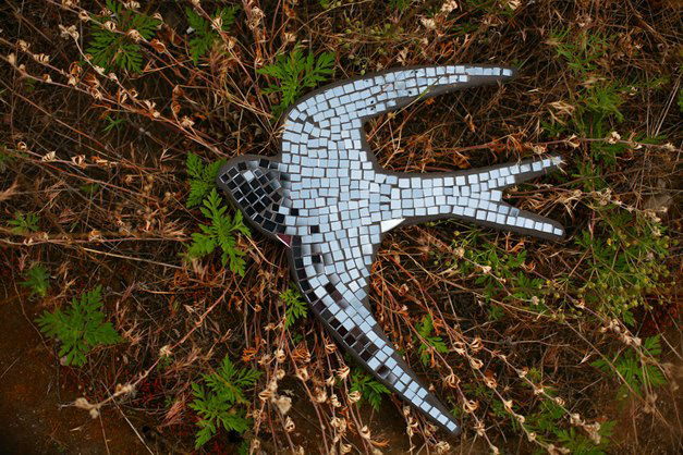 mosaic bird handmade