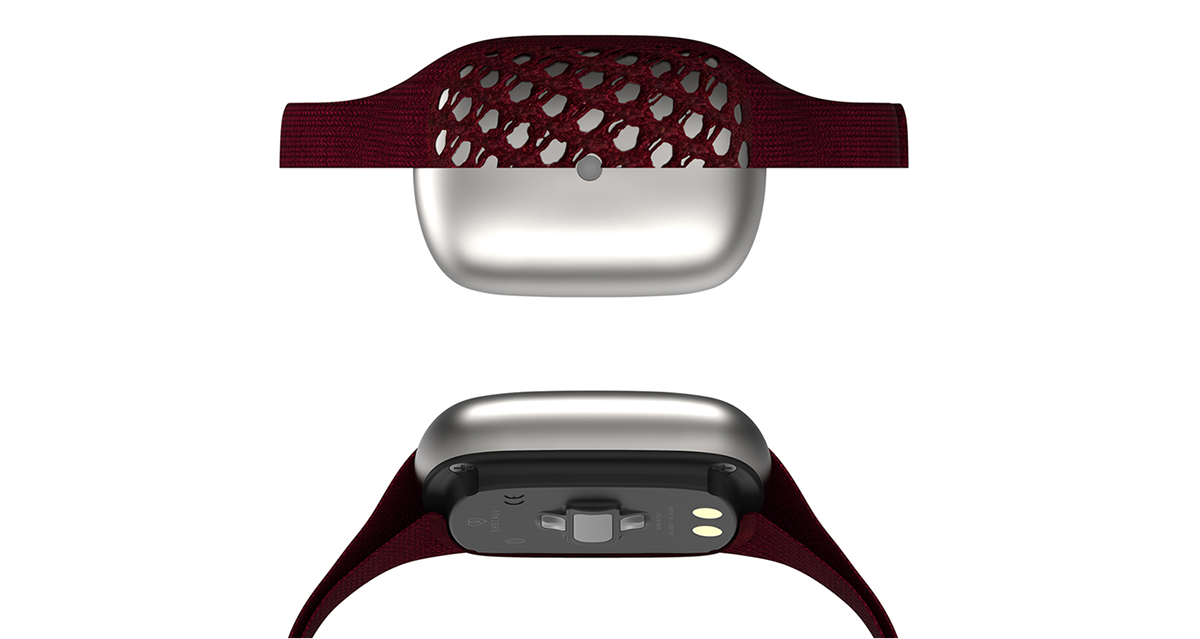 assistance bracelet flyknit Smart textile safety device design logo product