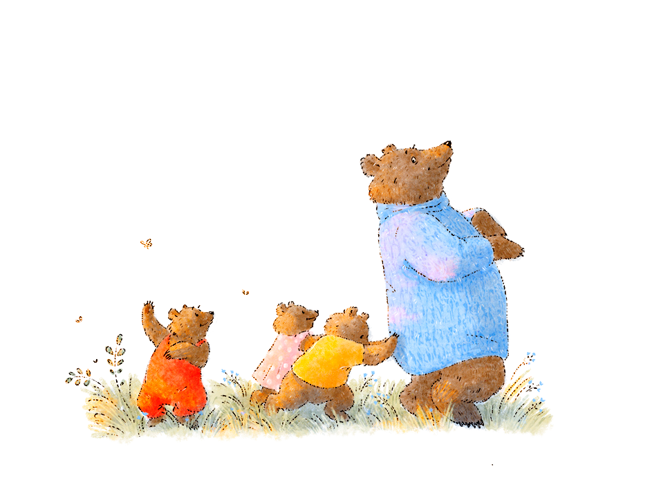 children's book children illustration ILLUSTRATION  animals bear cute forest Nature