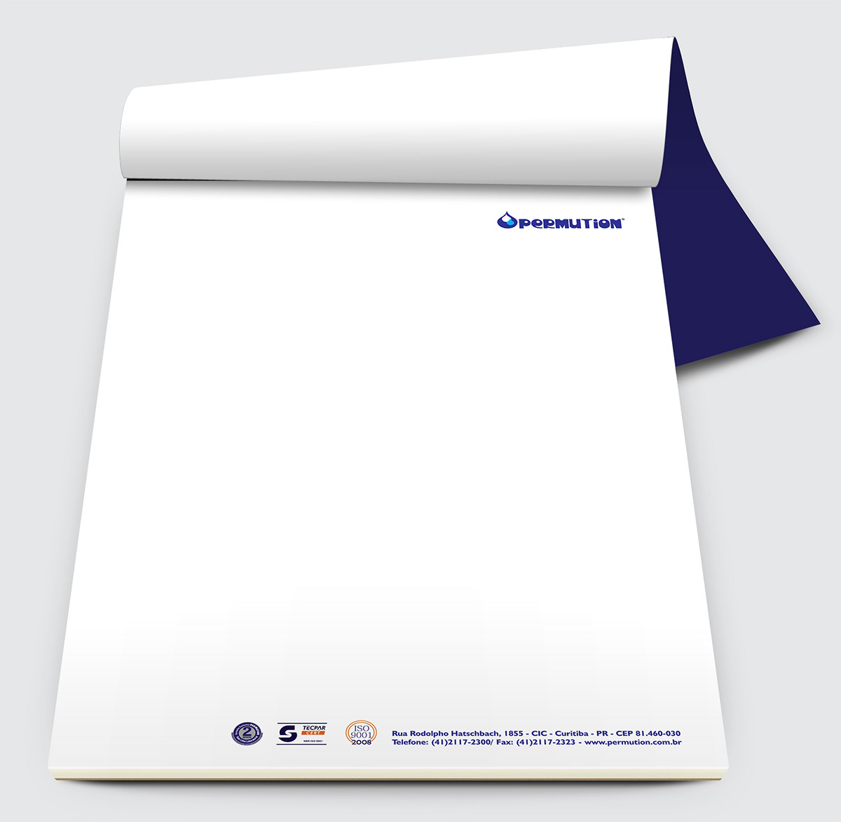 Manual da Marca papelaria cartão de visitas bloco de notas envelope