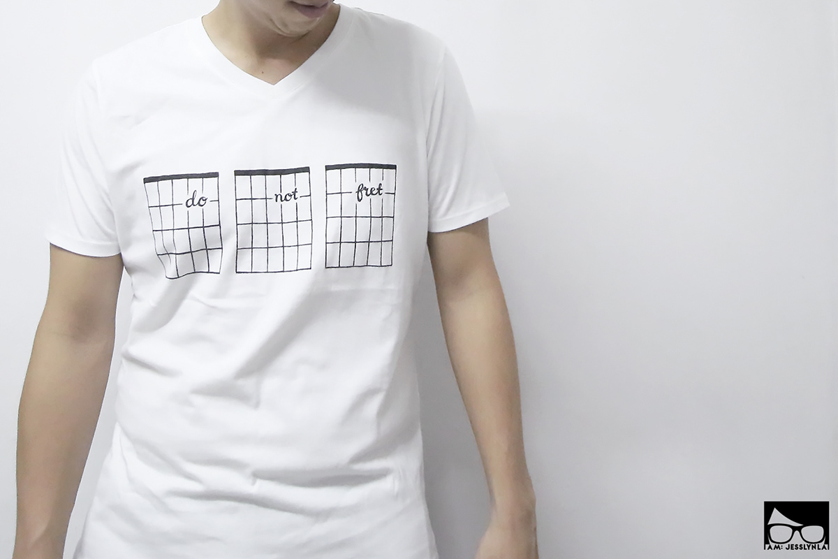 fret tee shirt tshirt design handdrawn handmade Clothing apparel