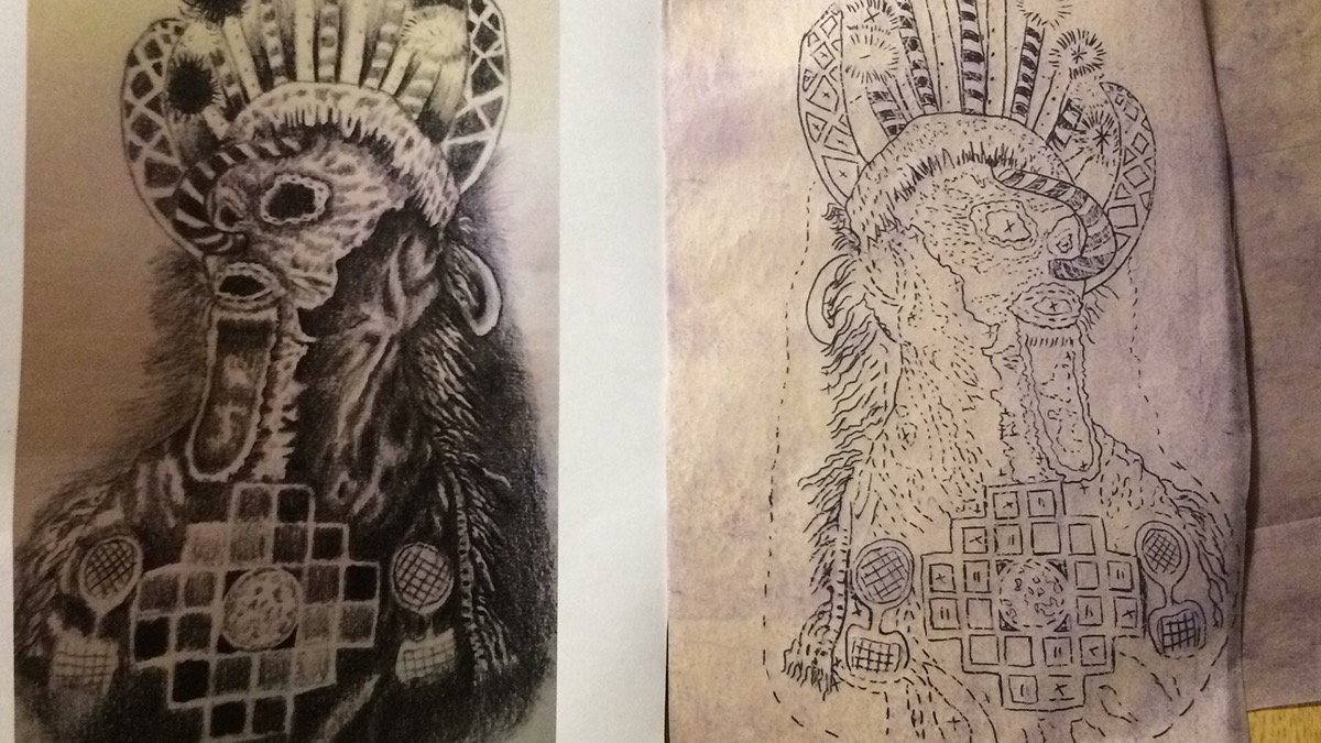 ILLUSTRATION  new artist dibujo diablo huma devil tattoo design alex sanchez quito Ecuador ilustrador