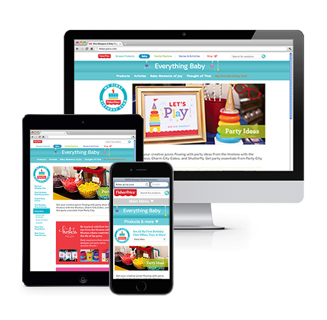 Sweepstakes babies Promotion moms Responsive Design