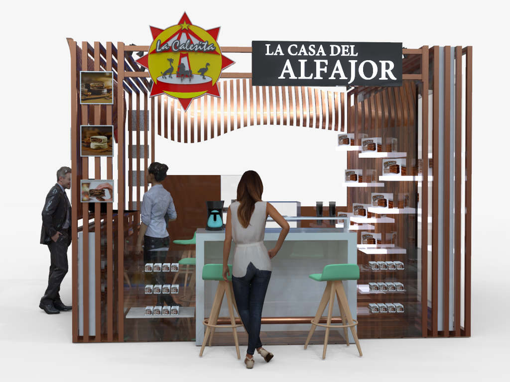 Comercial design Island Point of Purchase pop stand design