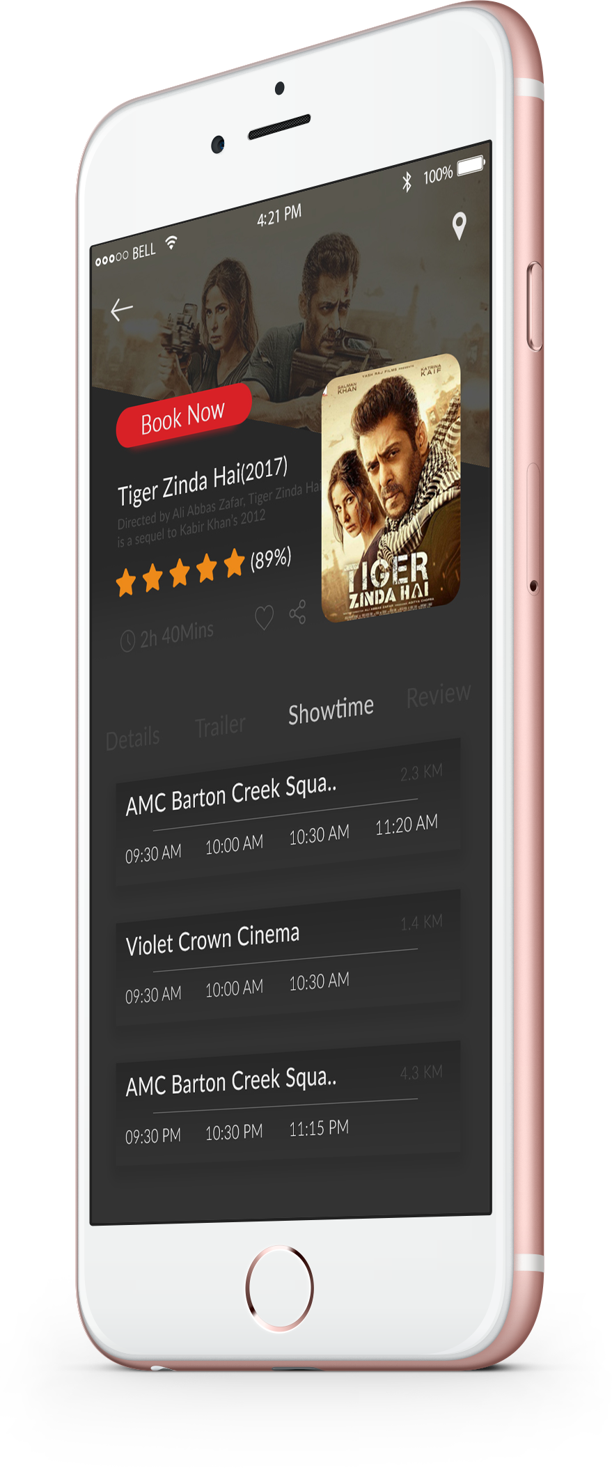 movie app app mobileapp UI ux Website webpage graphic design  mobile app design Movie Screen