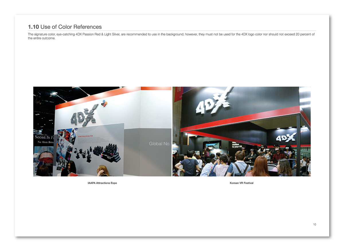 4DX brand identity BI guideline design