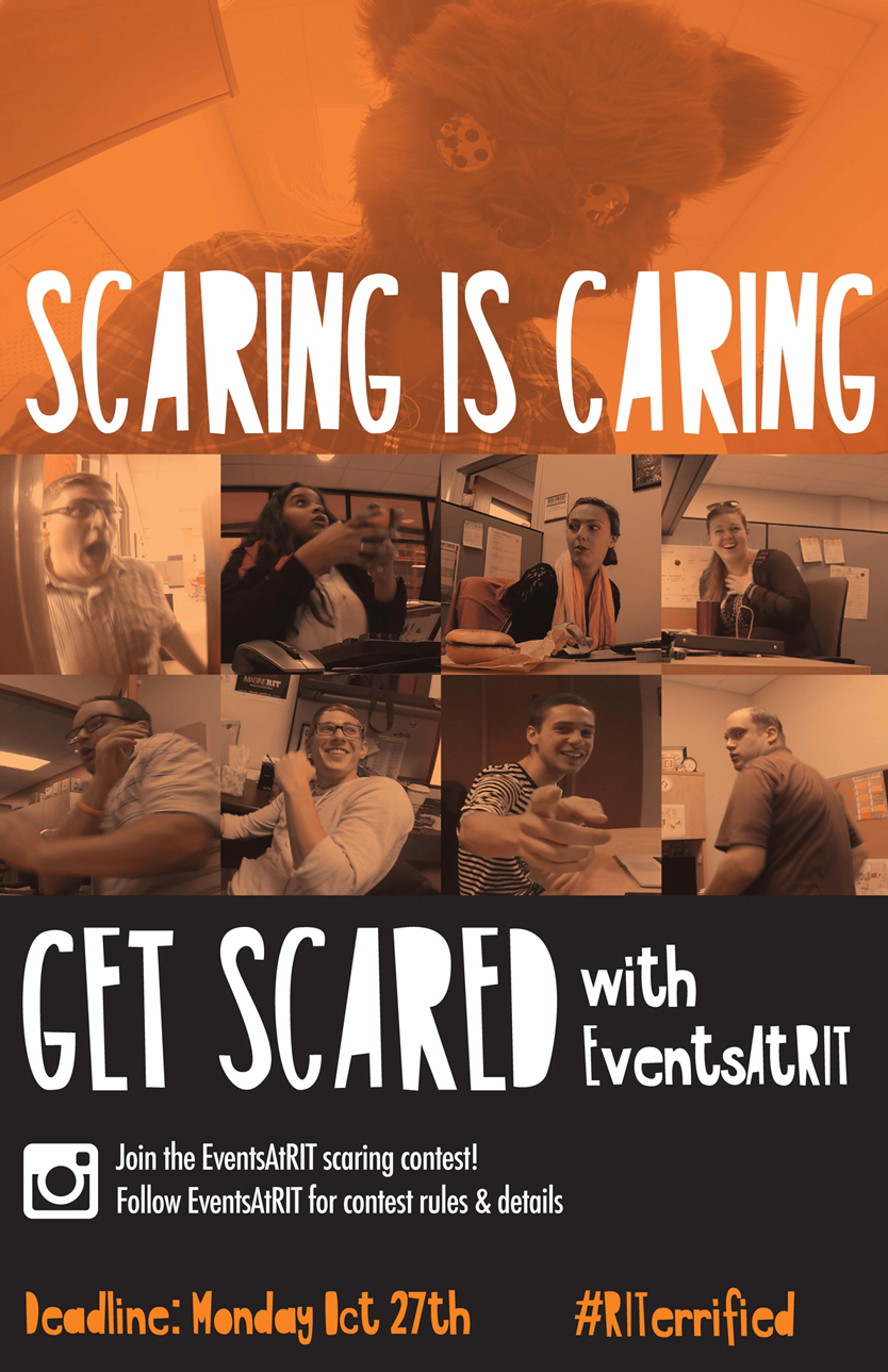 social media instagram contest RITerrified eventsatrit video Editing  Production Halloween scaring scares