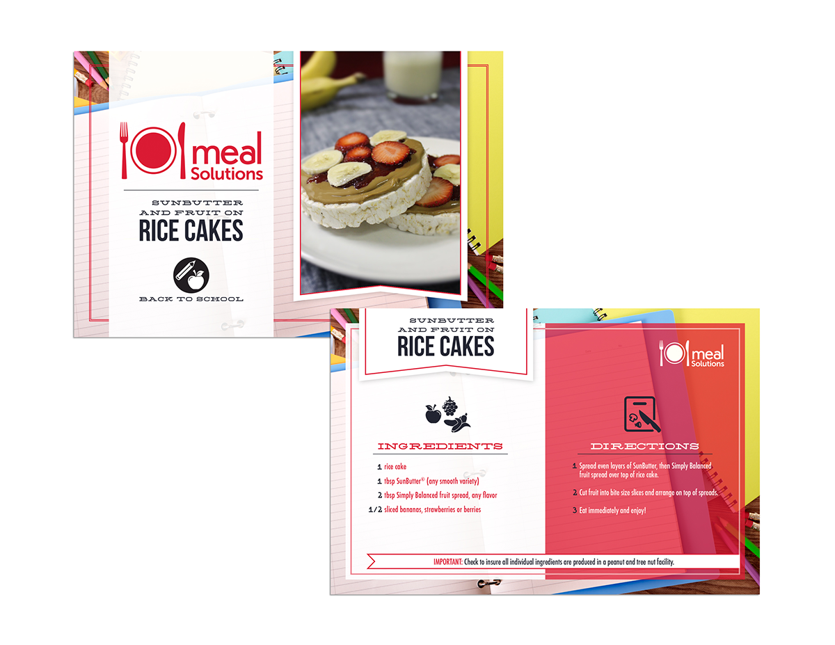 Target Meal Solutions Recipe Cards on Behance