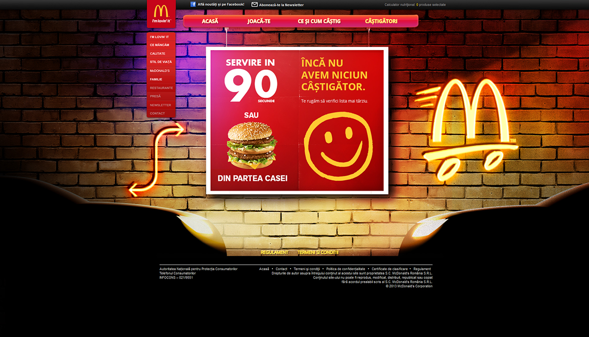 Adobe Portfolio game McDonalds McDrive