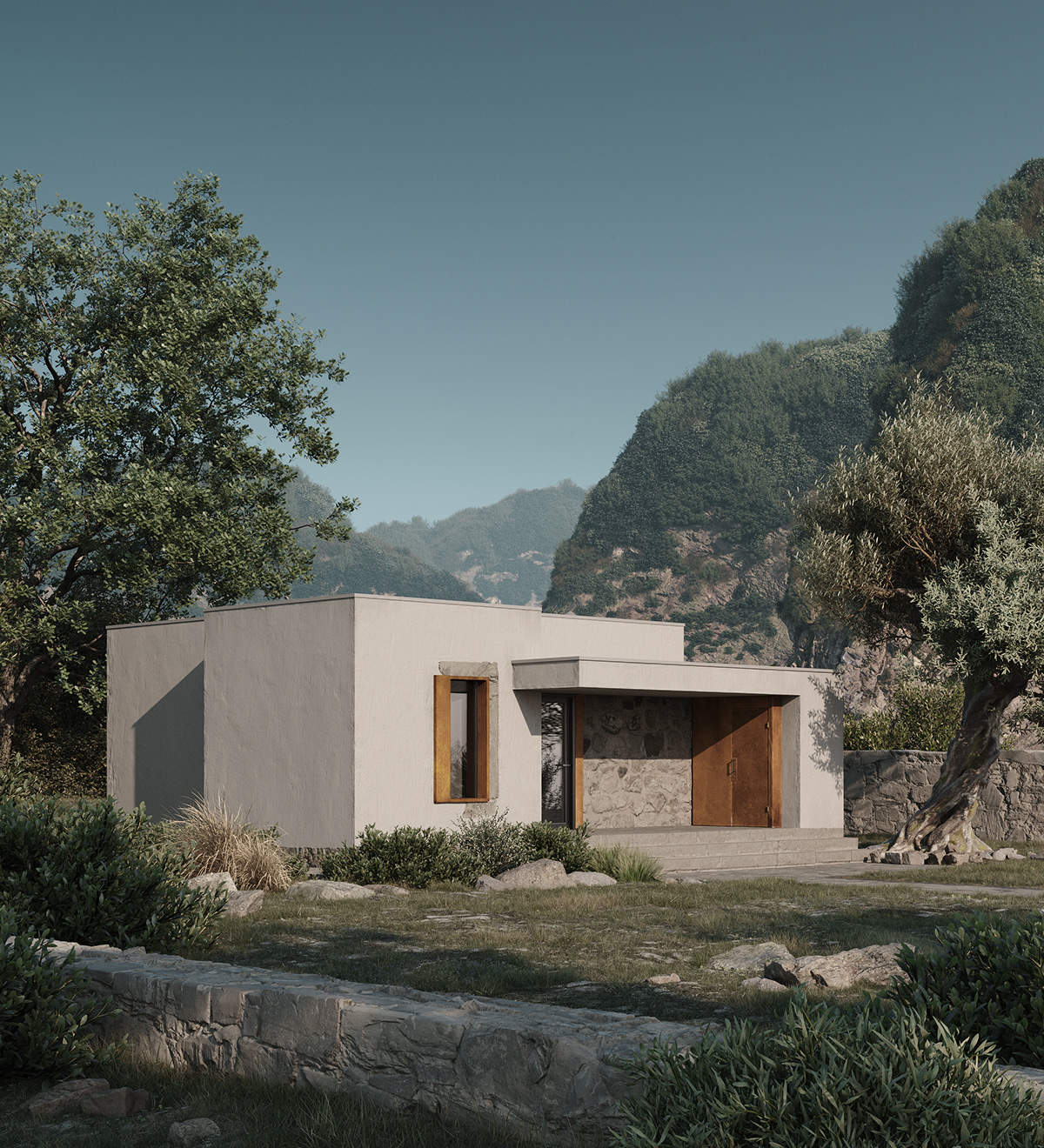 3D architecture archviz CGI exterior home house interior design  modern visualization