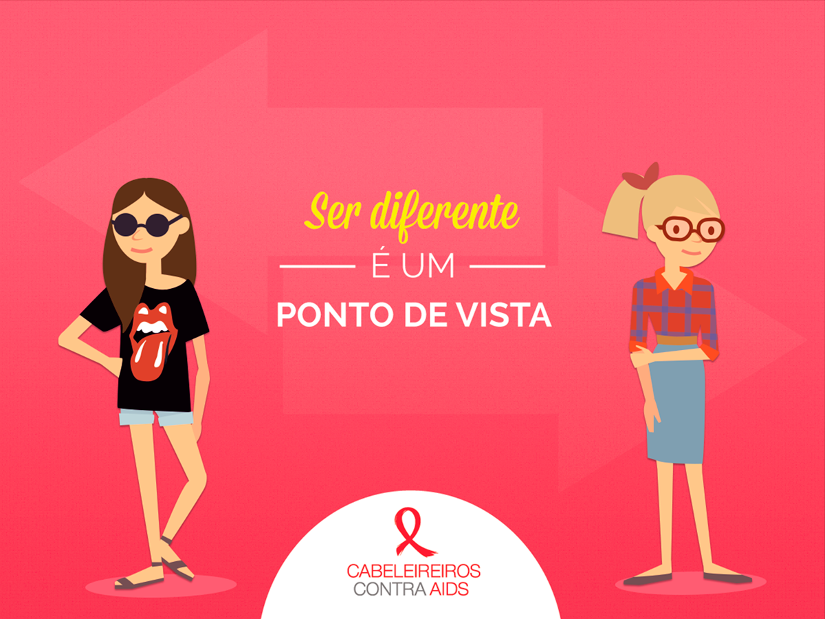 Social agency L'oreal Brasil l'oreal hairdresser AIDS hiv anúncio facebook social media cabeleireiro