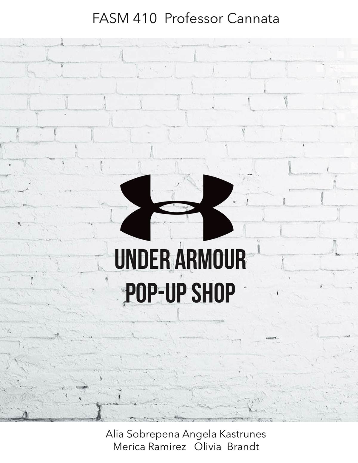 PopUp Shop Visual Merchandising Fashion Business Under Armour Sportswear product development fashion marketing retail management