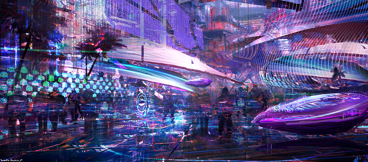 #WadimKashin Wadim kashin art science fiction Cyberpunk