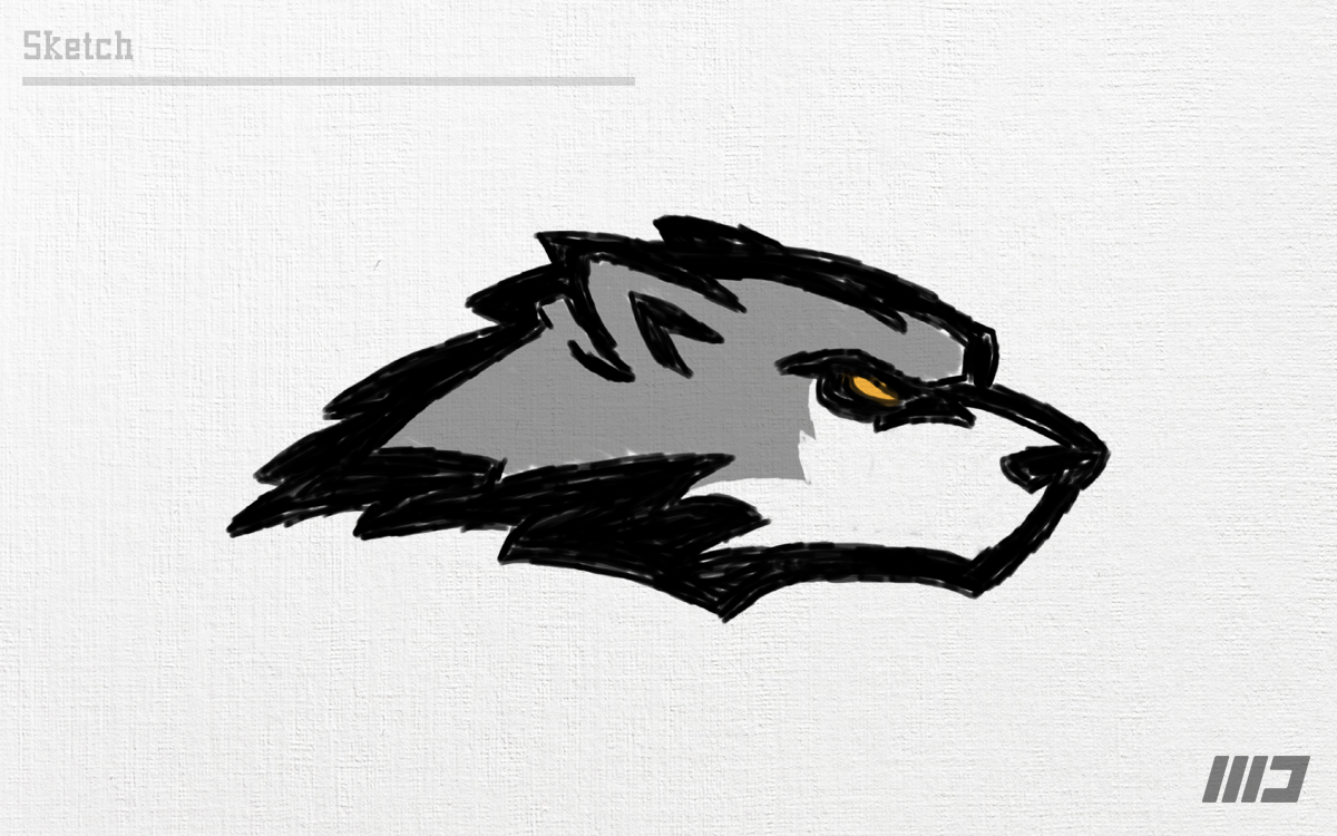 wolf wolves logo sports sport logo Mascot design matthew doyle blue branding fraser davidson brand