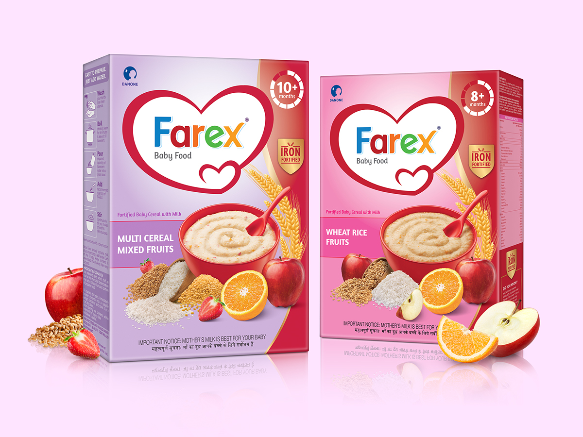 FAREX BABY FOOD PACKAGING REDESIGN on Behance