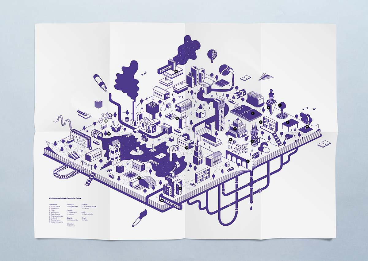 Adobe Portfolio childern's books illustrations map Guide publishing house books