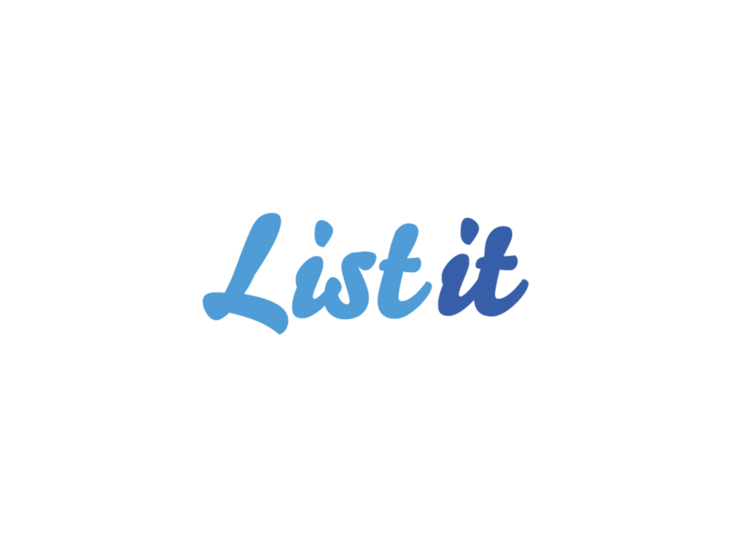 app  mobile  listit blue shop list UI ux