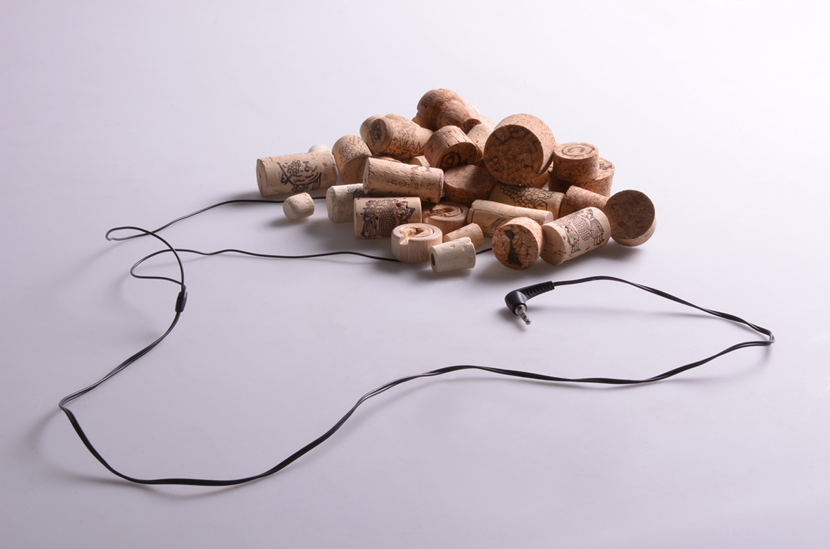 wood headphones stoppers wine
