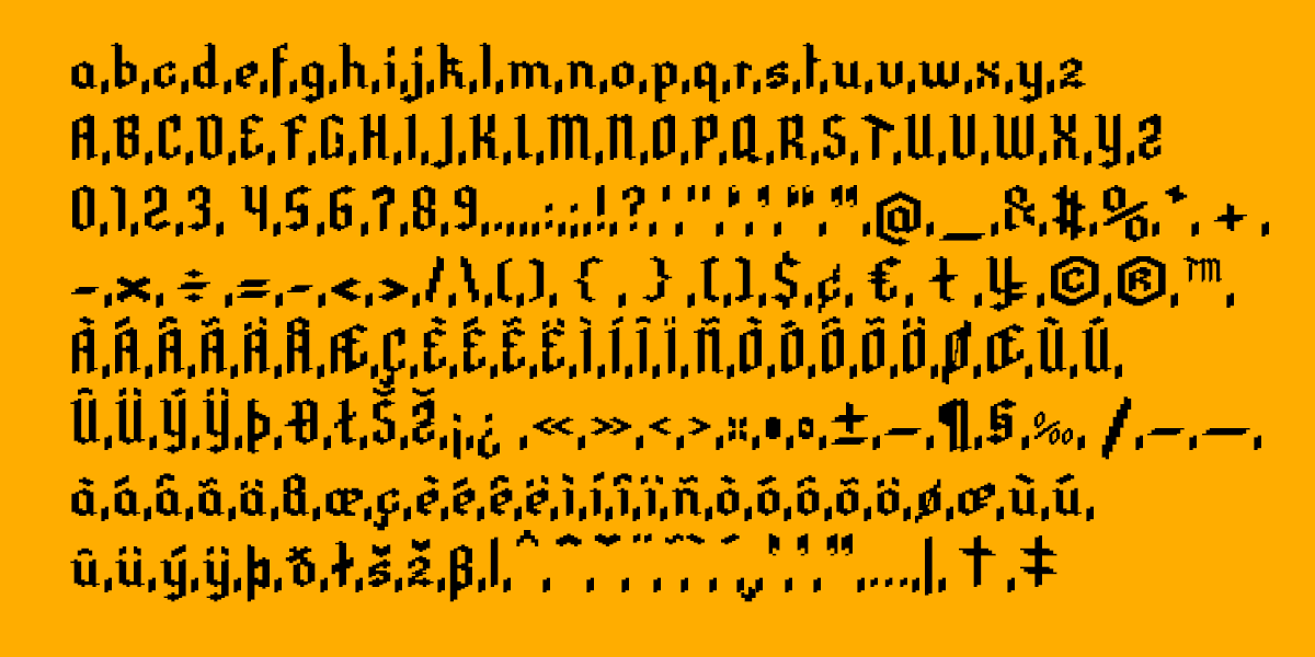 font lettering Pixel art typography  