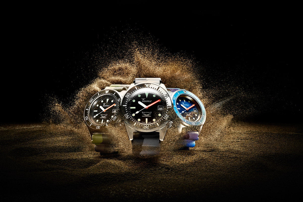 Commercial Photography ADV Advertising Photography Watches Squale watch photography