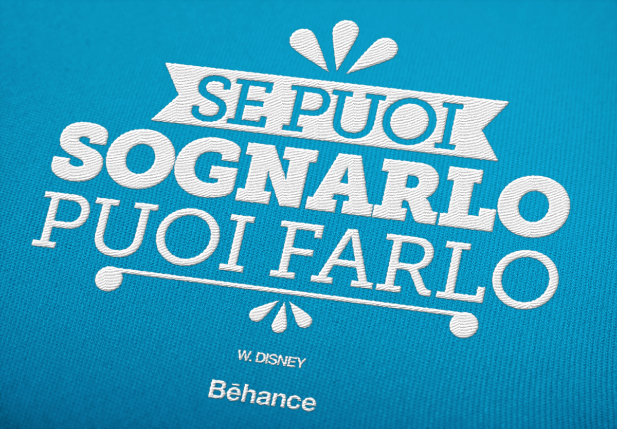 Illustrator lettering citazioni Quotes t-shirt Behance portfolio reviews Naples GEKO gurulab photoshop