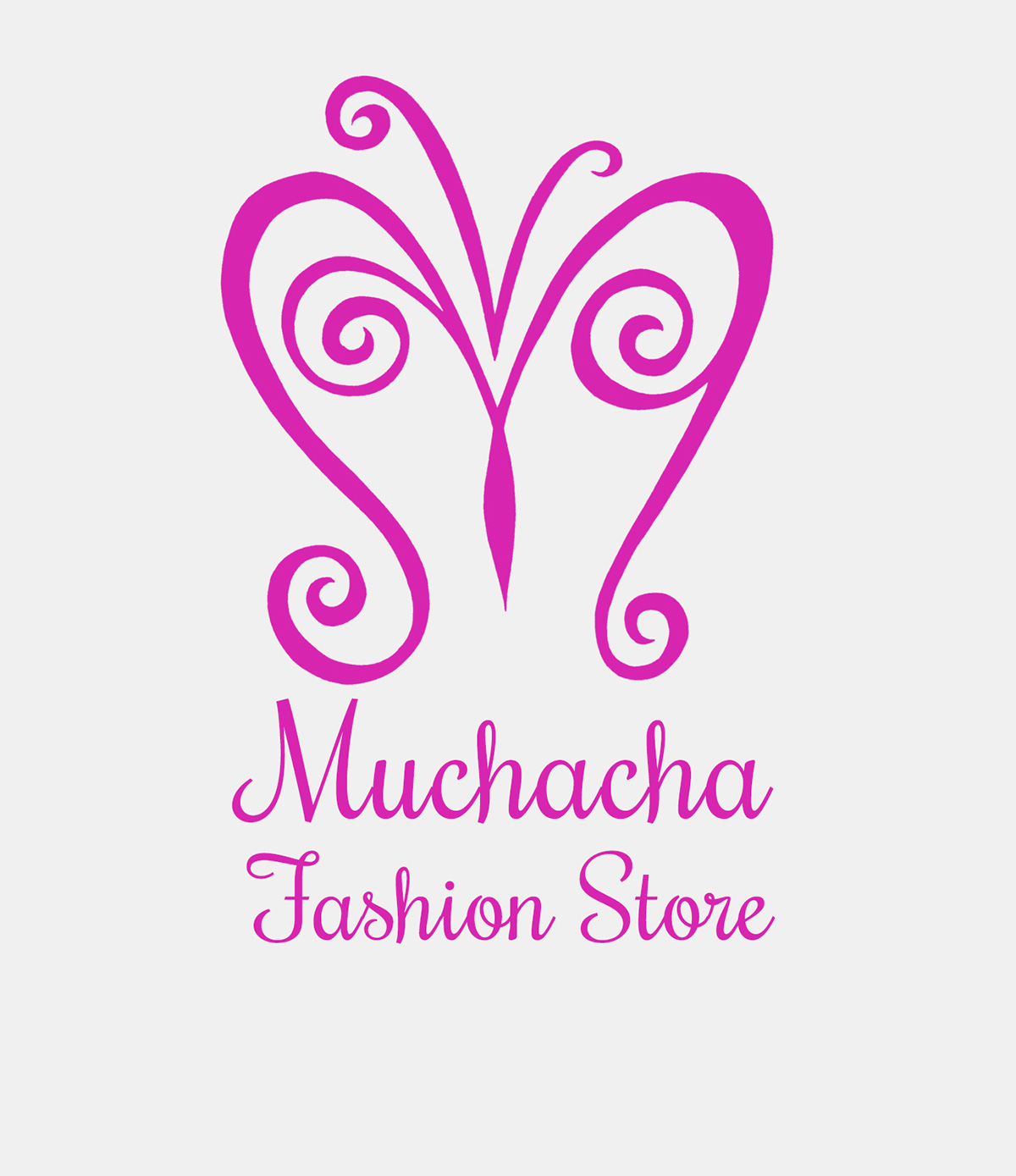 logo Logotype muchacha fashion store Branding Identity progettazione grafica abbigliamento donna