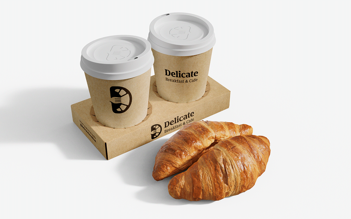 cafe restaurant croissant breakfast negative space environment healthy Coffee Food  brand identity