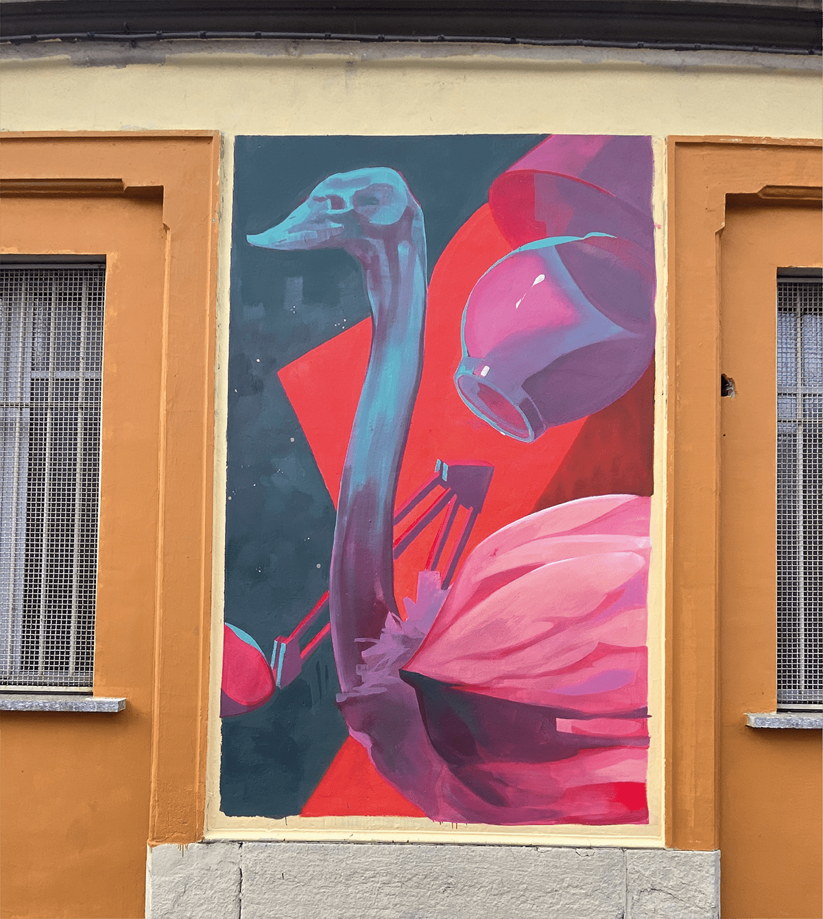 design Graffiti ikea inspire lamps light murales Nature ostrich Street Art 