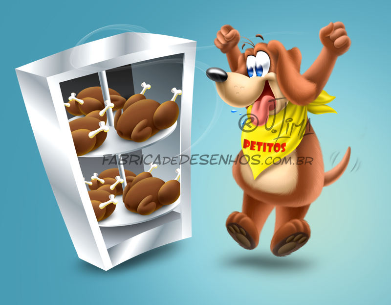 Procreate iPad desenho mascote Mascot design cachorro dog Food  comida ilustration embalagem j. lima