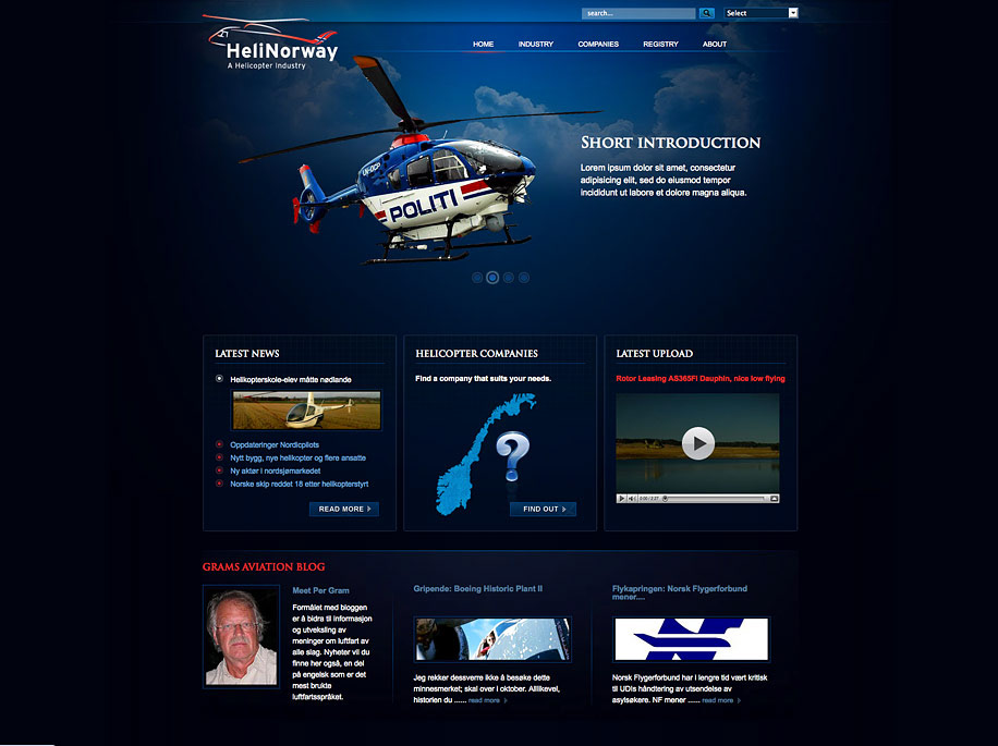 Web graphic helicopter dark