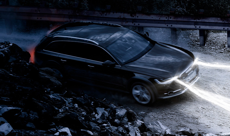 Audi car carro lights luz road estrada 3D 3D Modelling
