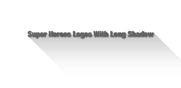 super Hero long shadow logo Icon colors ironman batman superman black Fun movie Hulk Xmen spiderman