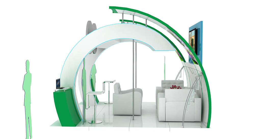 3dmax vray booths Exhibition  Saudi Arabia - Exhibition stand booth design