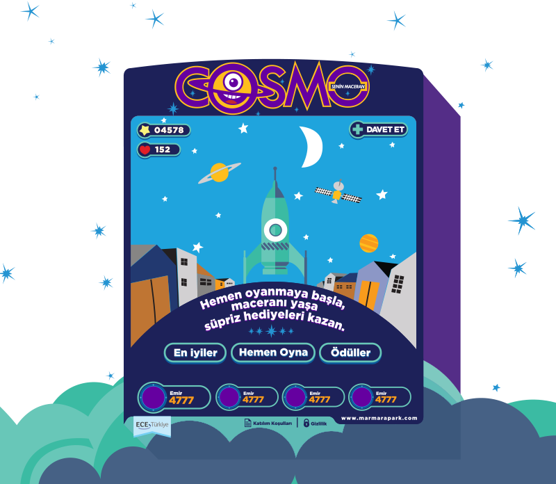 cosmo facebook application game Space  digital mutfak antalya mall interactive social media agency