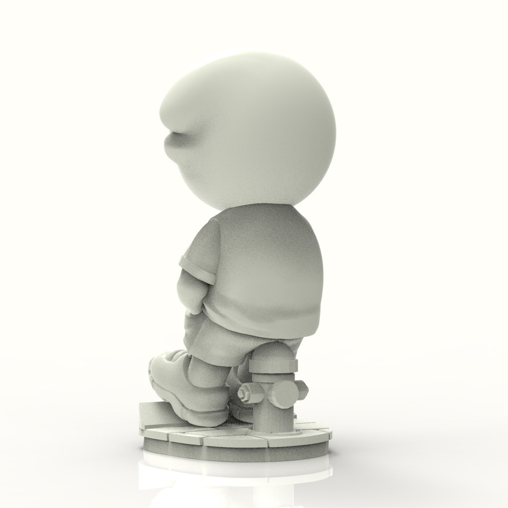 3D arttoy Character clay craft gypsum identity modern sculpture stingmonster