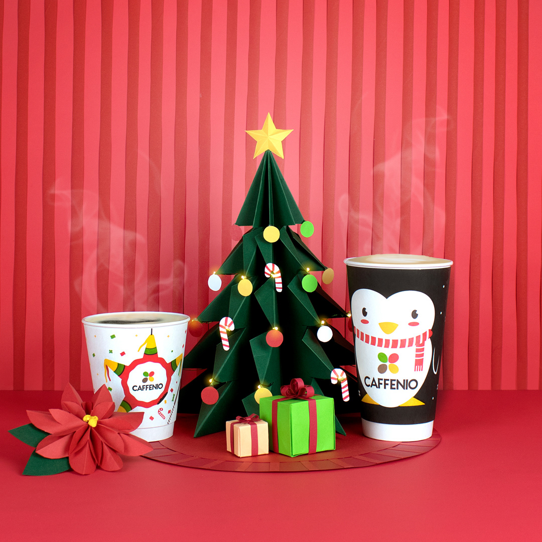 stopmotion caffenio animation  paper cut Photography  Christmas posada pinguins motiongraphics Coffee