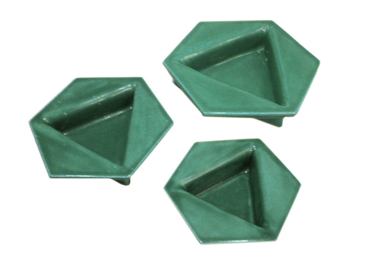 ceramic snack bowl origami 
