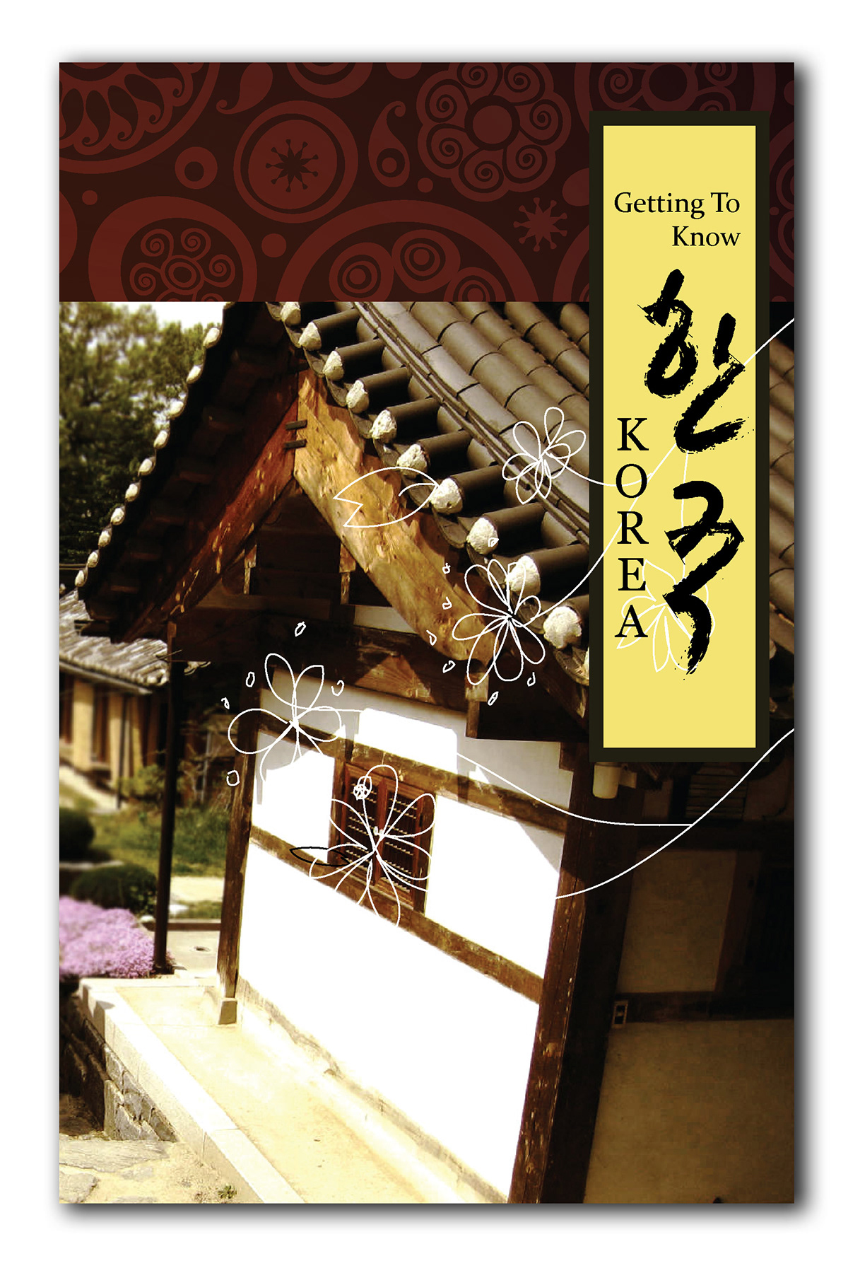 Korean Calligraphy cover design brochure design