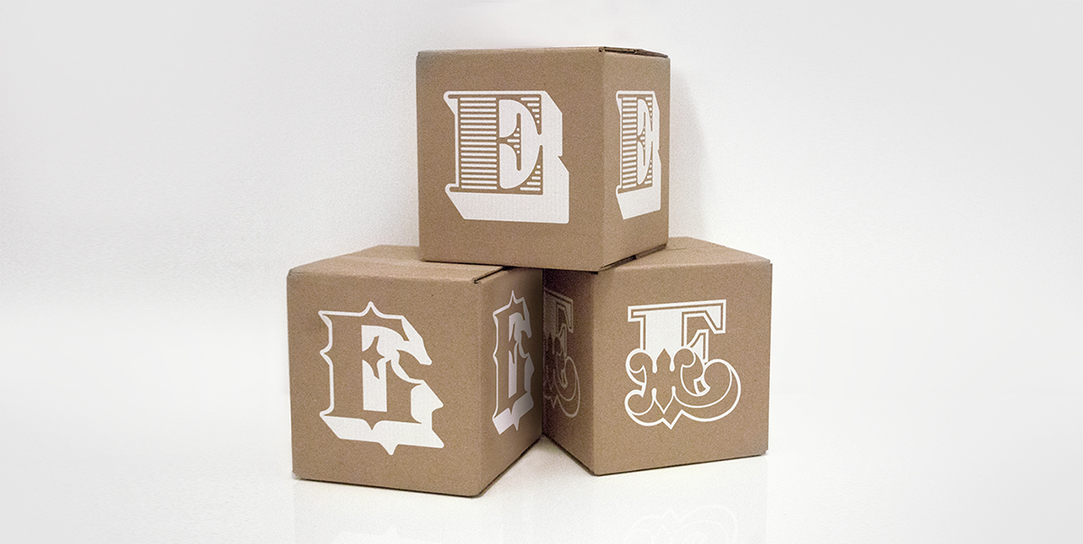 Packaging branding  Art Gallery  Exhibition Design  Web Design  cubes bespoke Fragile Ventures Ben Eine typography  
