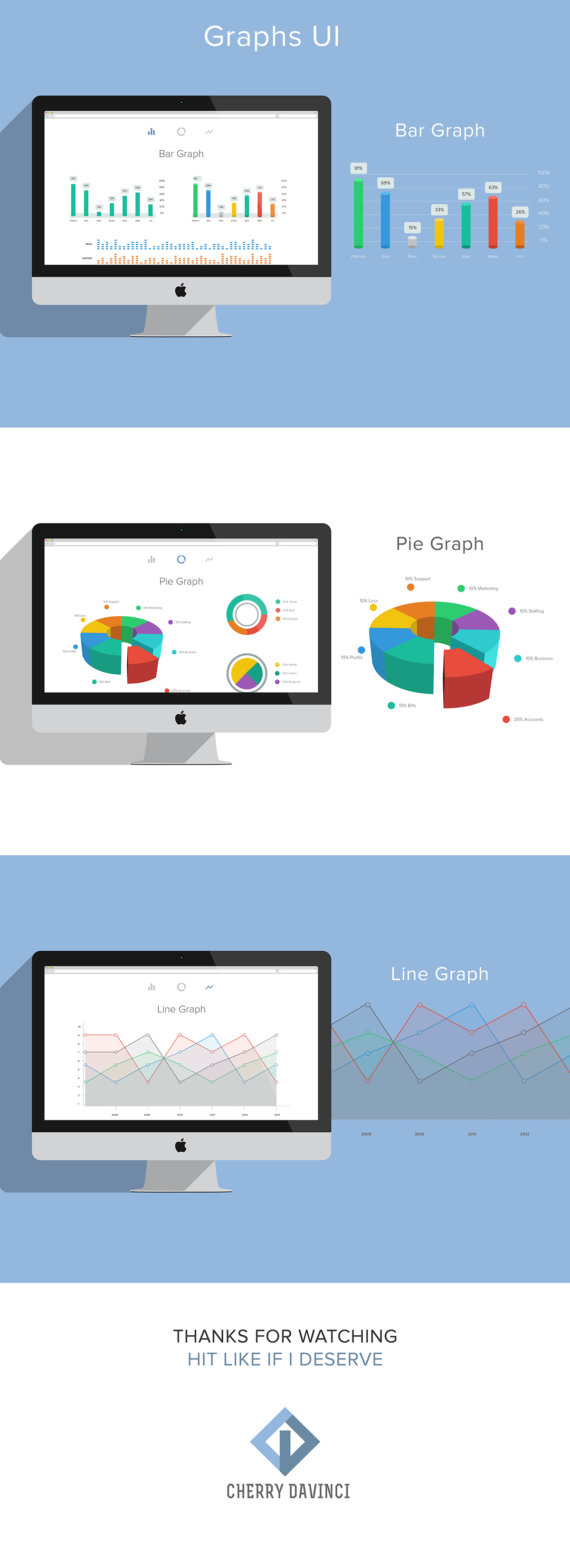graph UI analytics clean apple andriod graphical accounts