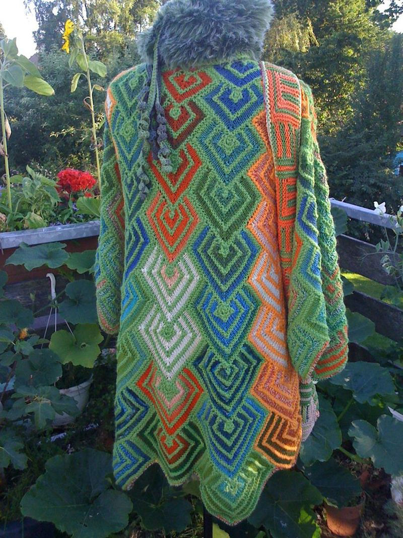patchwork knitting wool alpaka